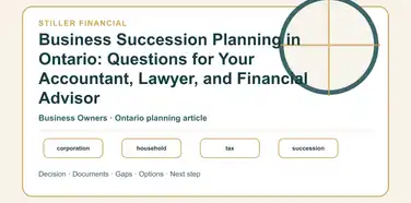 Business Succession Planning in Ontario: Questions for Your Accountant, Lawyer, and Financial Advisor