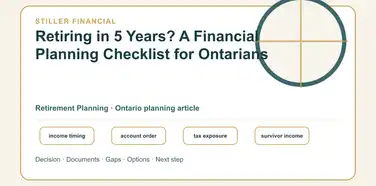 Retiring in 5 Years? A Financial Planning Checklist for Ontarians