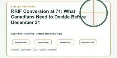 RRIF Conversion at 71: What Canadians Need to Decide Before December 31