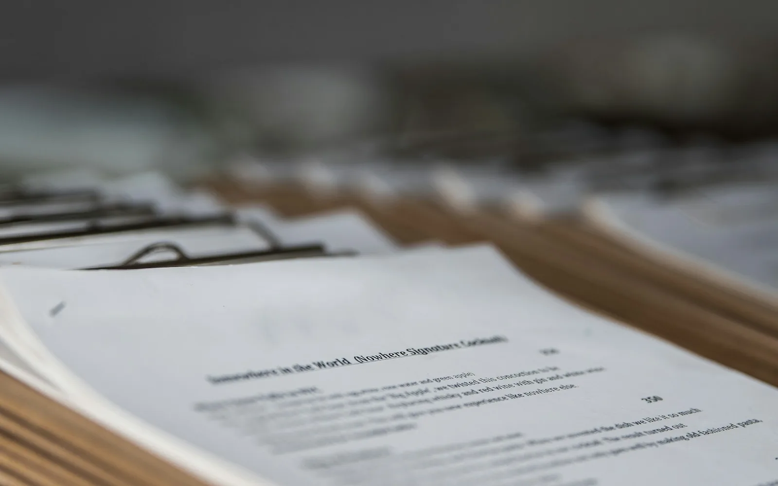Estate and inheritance planning documents.