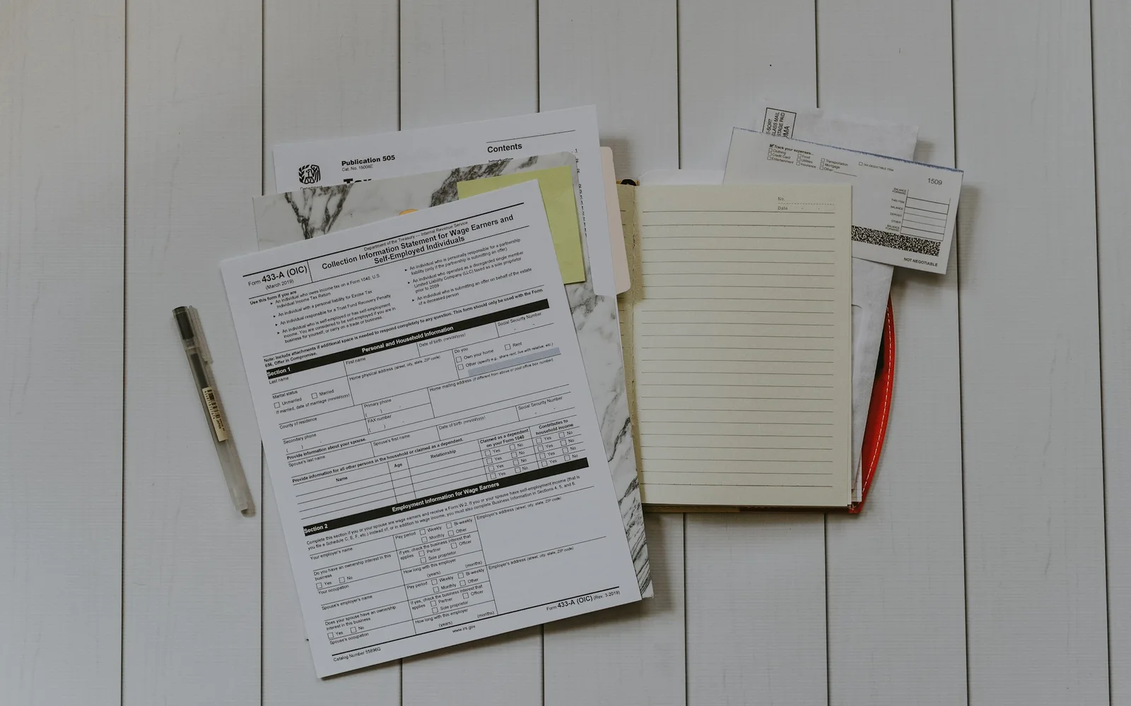 Estate and beneficiary planning documents.