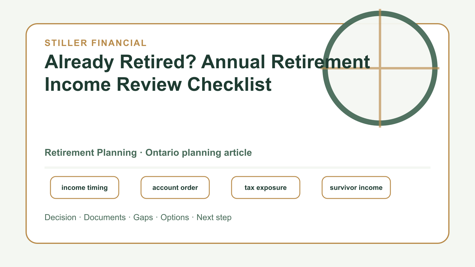 Already retired annual review checklist illustration.