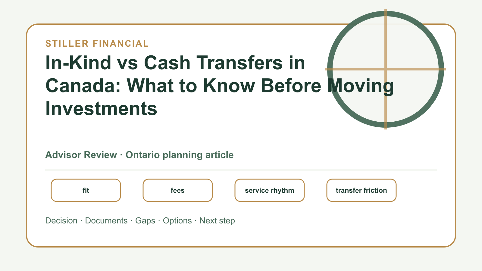 In-Kind vs Cash Transfers in Canada: What to Know Before Moving Investments article visual.
