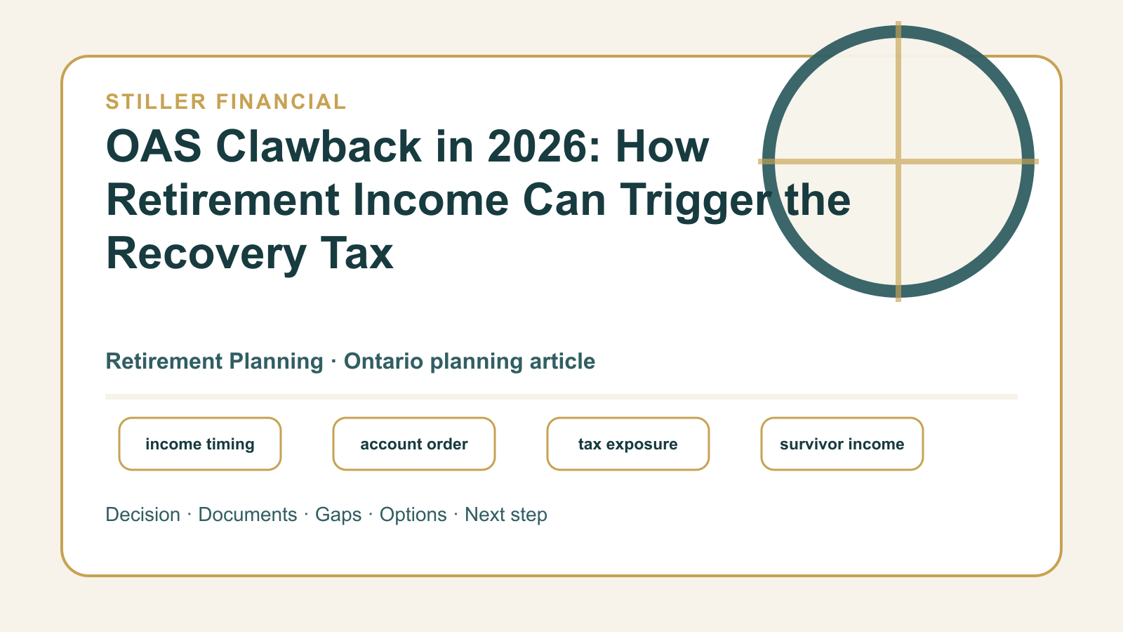 OAS Clawback in 2026: How Retirement Income Can Trigger the Recovery Tax article visual.