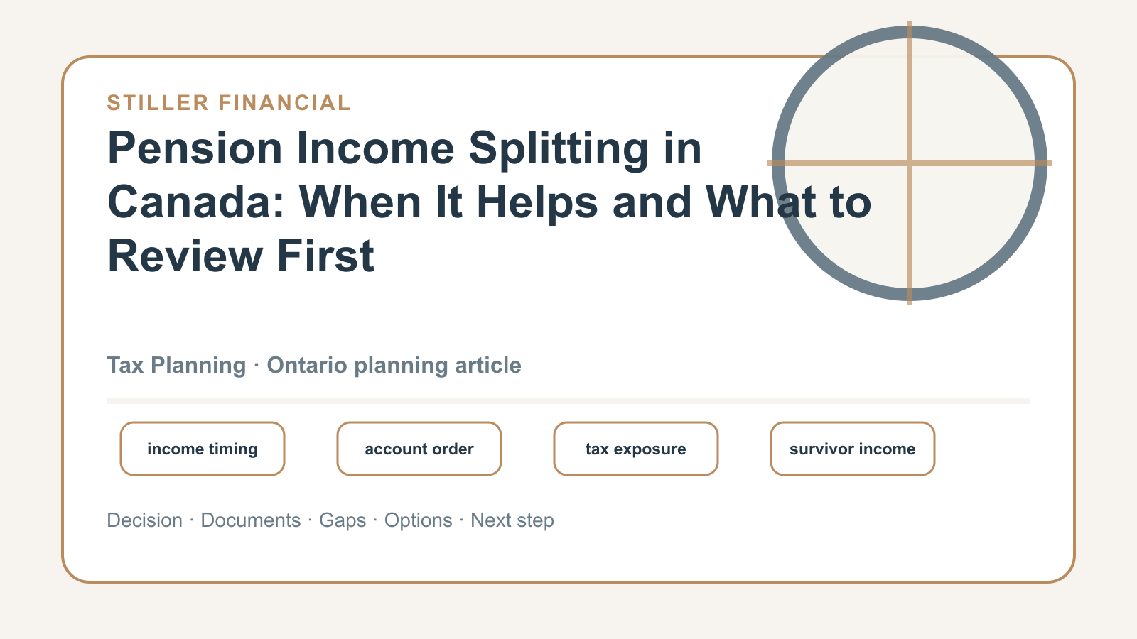 Pension Income Splitting in Canada: When It Helps and What to Review First article visual.