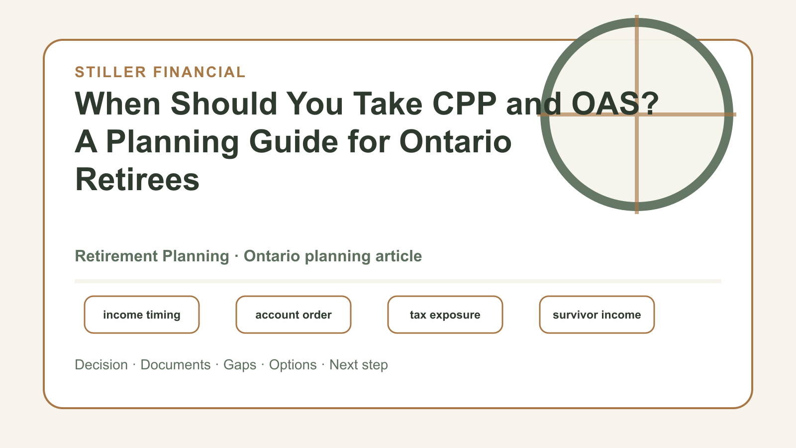 When Should You Take CPP and OAS? A Planning Guide for Ontario Retirees article visual.